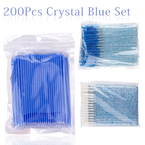 Eyelash Brush Microbrush Spoolie Disposable Cotton Swab Lip Eyebrow Brush Mascara Wand Applicator Lashes Cosmetic Tools