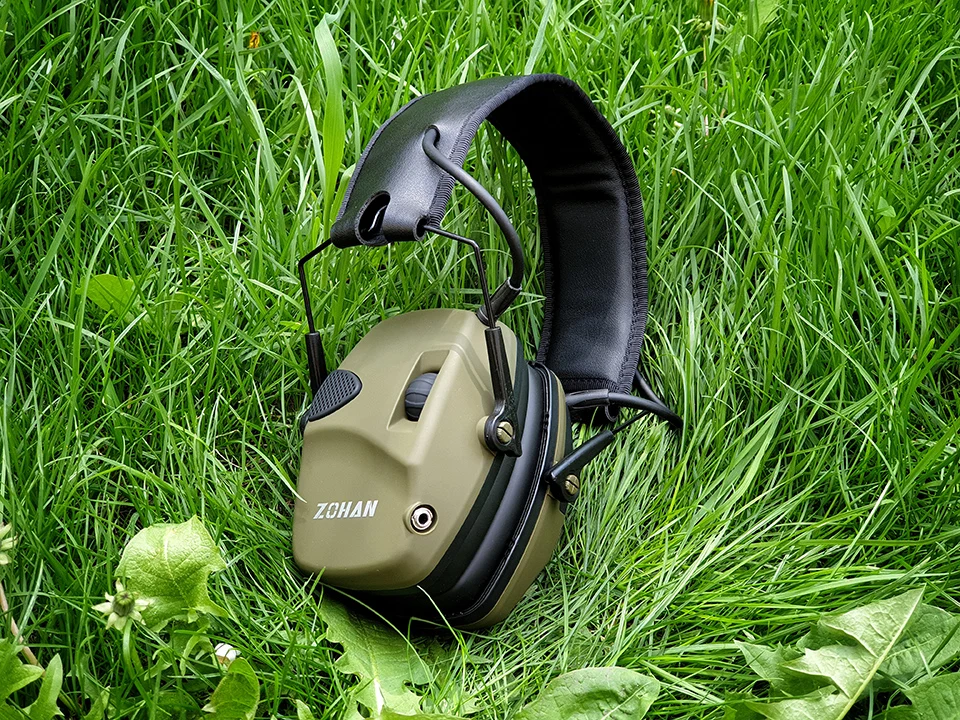 Zohan earmuff eletrônico nr2db único microfone caça