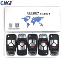 CHKJ 5 шт./лот 4 кнопки серии B B26 универсальный ключ дистанционного управления для KD200 KD900 KD900+ URG200 KD-X2 mini KD для Audi style