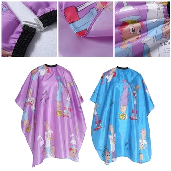 

New Cartoon Salon Waterproof Hair Cut Haircut Barbers Cape Gown Cloth Convenient