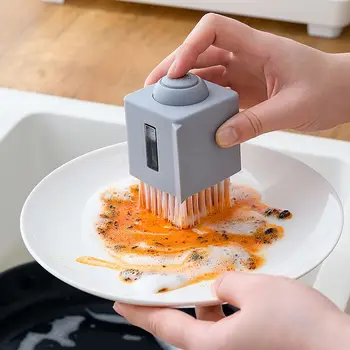 

Soap Dispensing Brush Kitchen Washing Pot Brush Scrubber for Dish Pot Pan Sink Cleaning