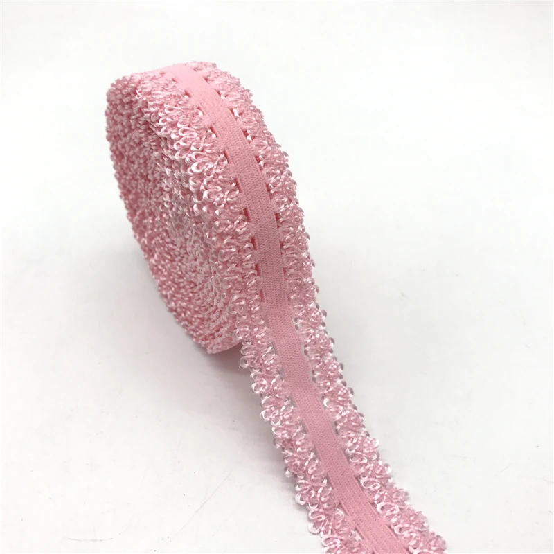 Elastic Band 5yards/Lot 7/8"(20mm) Crown Edge Frilly Lace Trim Elastic Spandex Band For Sewing Fabric DIY Garment Accessory fabric craft supplies