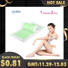 2 шт = 1 лист, новинка, нетканые полоски для удаления волос, эпилятор, восковая полоска, бумажный коврик, пластырь для восковой депиляции лица/ног/бикини