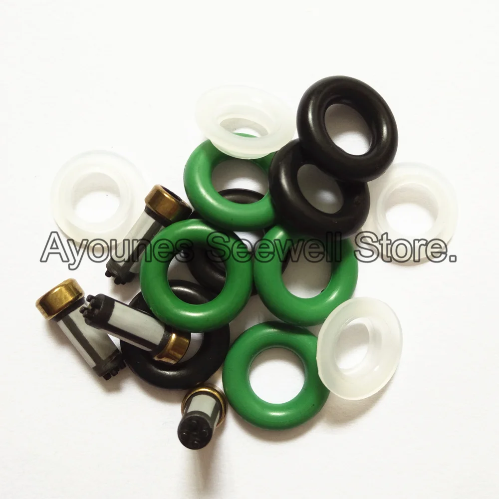 Fuel injector repair kit service kits fit for Nissan Sentra Fuel Injector #FBJB100 FBJC100 16600-5L700 166005L30 AY-RK010 4sets