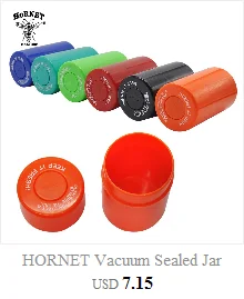 HORNET Stash Jar-герметичный алюминиевый контейнер для трав, устойчивый к запаху, керамическая курительная трубка, измельчитель трав