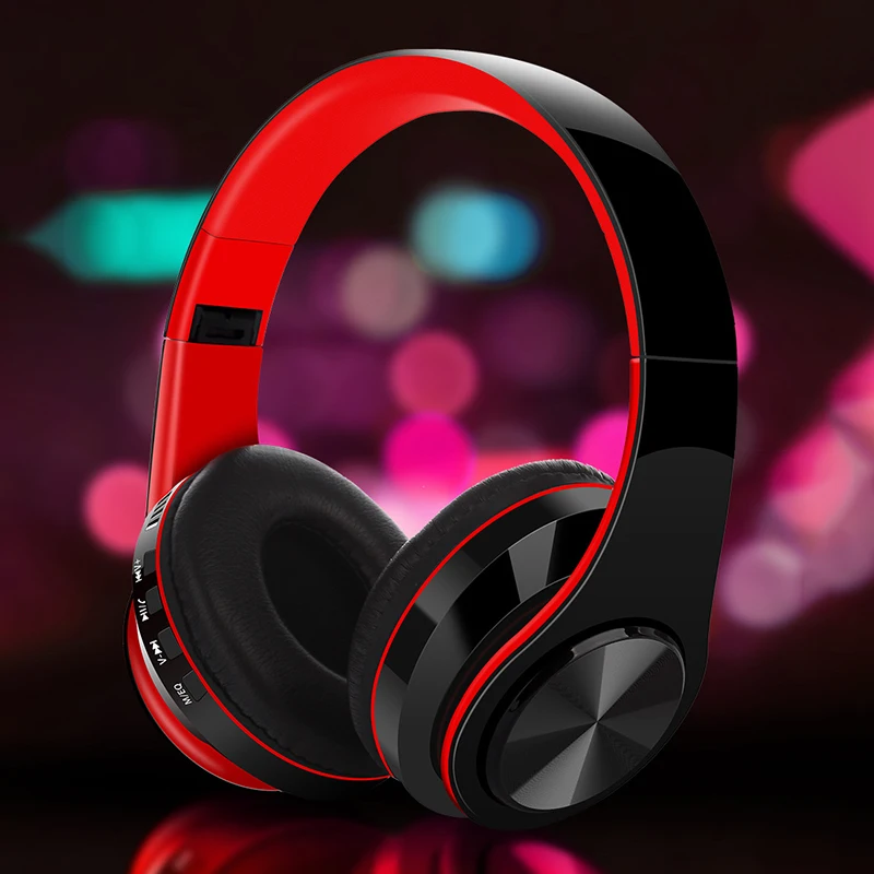 Bluetooth 5,0 наушники, беспроводная Bluetooth гарнитура, складная стереогарнитура, Mp3 регулируемые наушники, портативные с микрофоном, hi-fi звук