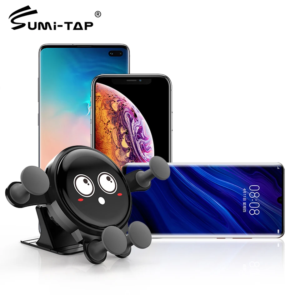 Автомобильный держатель для телефона Sumitap Gravity 360, Универсальный Автомобильный кронштейн с gps и вентиляционным отверстием, автоматический держатель для приборной панели, магнитный держатель для мобильного телефона