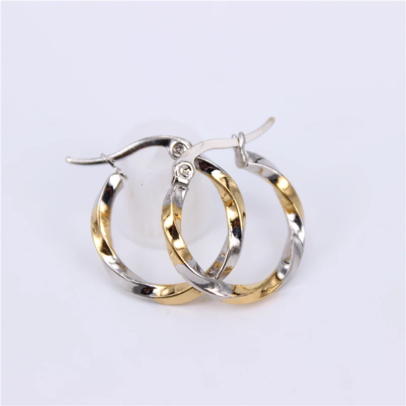 Ювелирные изделия из нержавеющей стали, модные простые новые изысканные маленькая серьга-кольцо золотого и серебряного цвета, круглые серьги для женщин, ювелирные изделия LH772 - Окраска металла: diameter20mm