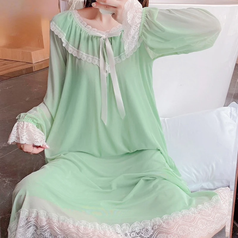 vintage 貴重　レースとリボン　バルーン袖　ネグリジェ　ガウン il_fullxfull.2726523746_n7zv.jpg