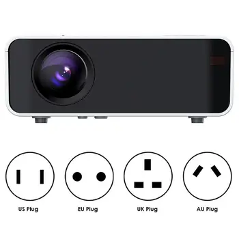 

W80 Portable HD LED Projector Built-in Speaker Diffuse Reflex Imaging Projector 100V-240V Projector
