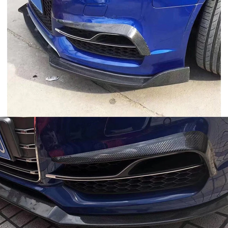 Передний противотуманный светильник из углеродного волокна планки для Audi A3 S3 2013