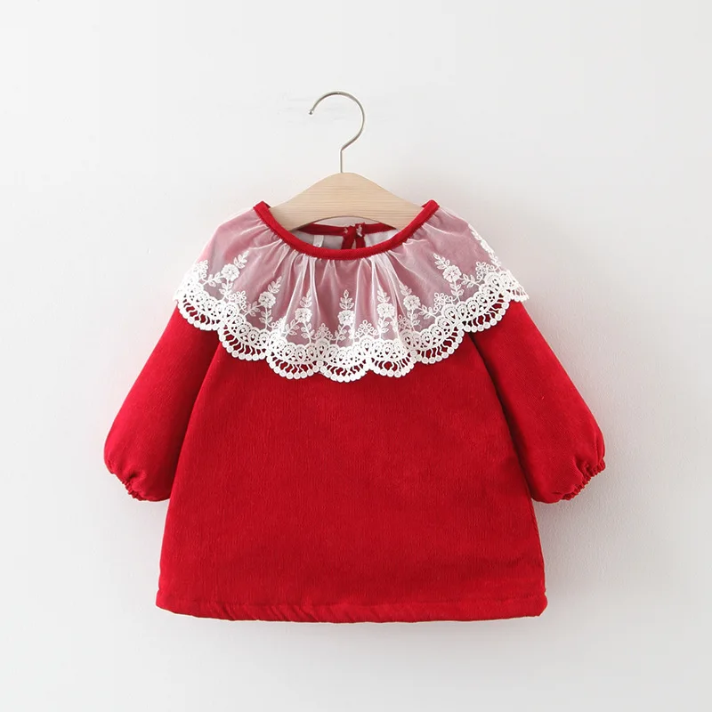 New Year Christmas Dress Infant Party Dresses For Baby Girl Long Sleeve Princess Dress Autumn Winter Newborn Clothes Baby Dress
