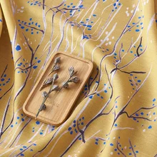 Тонкий стиль весной и летом ткань Акварельная печать tissu модное платье cheongsam tissus