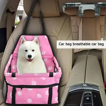 

Portable Cute Dog Carrier Pet Dog Car Hanging Mesh Bag Waterproof Cat Puppy Seat Safe Holder Pad Mat Pet Dog Travel Accessories