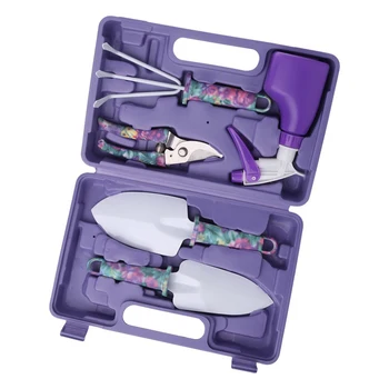 

5pcs Flowers Planting Tools Gardening Planting Tool Set Outdoor Folding Military Shovel Camping Defense Security Tools