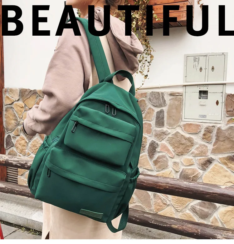 Waterproof Nylon Backpack for Women Multi Pocket Travel Backpacks Female School Bag for Teenage Girls Book Mochilas Outdoor Bags