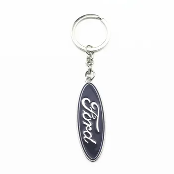 

1PCS 3D Metal alloy Car Styling Fashion Keychain Key Chain Key Rings For Ford Fiesta EcoSport ESCORT focus 1 focus 3 focus 2