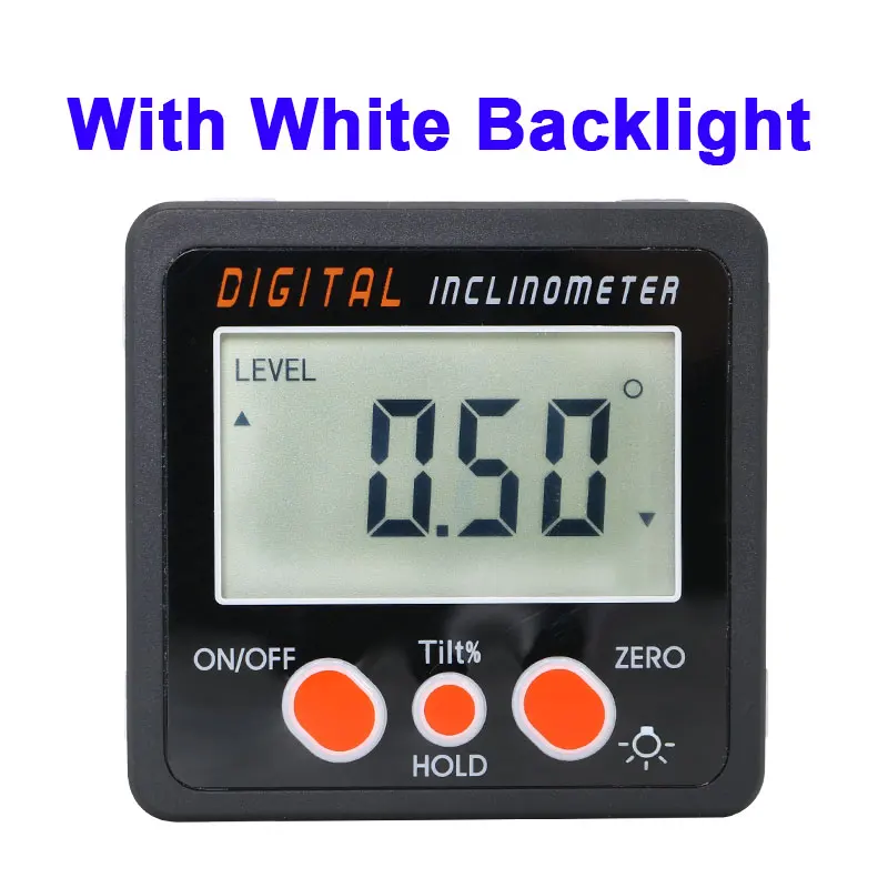 Золотой Электронный угломер Инклинометр коническая коробка угол искатель цифровой угломер с подсветкой угол измерения датчик - Цвет: Золотой