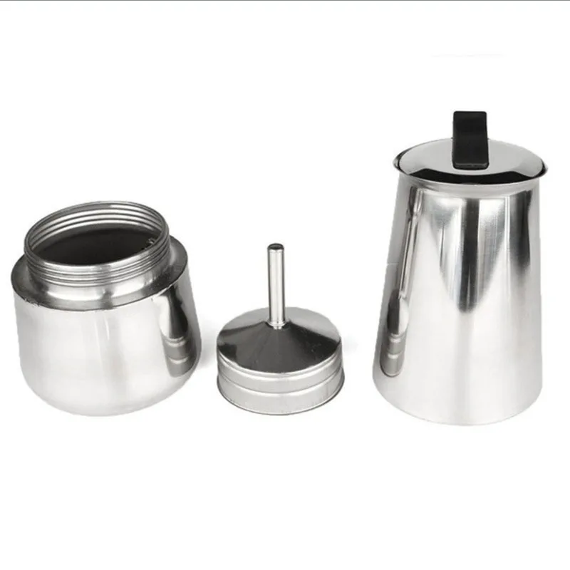 Итальянский топ Moka эспрессо Cafeteira кофейник Expresso Percolator Кофеварка из нержавеющей стали с ручкой от ожогов