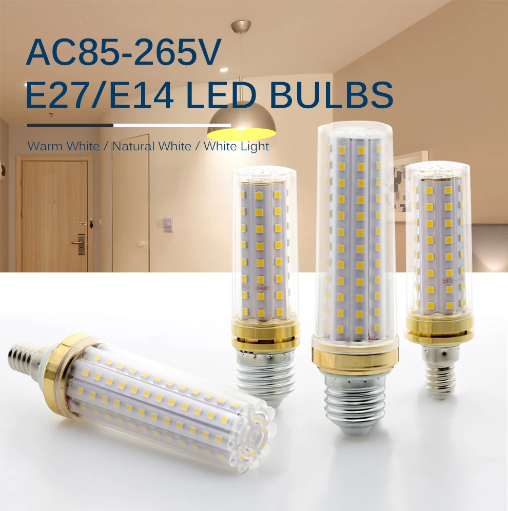 Светодиодный светильник-кукуруза AC86-265V E27 9 Вт 80 светодиодный s 18 Вт 129 светодиодный s высокая яркость без мерцания энергосберегающий светильник светодиодный светильник