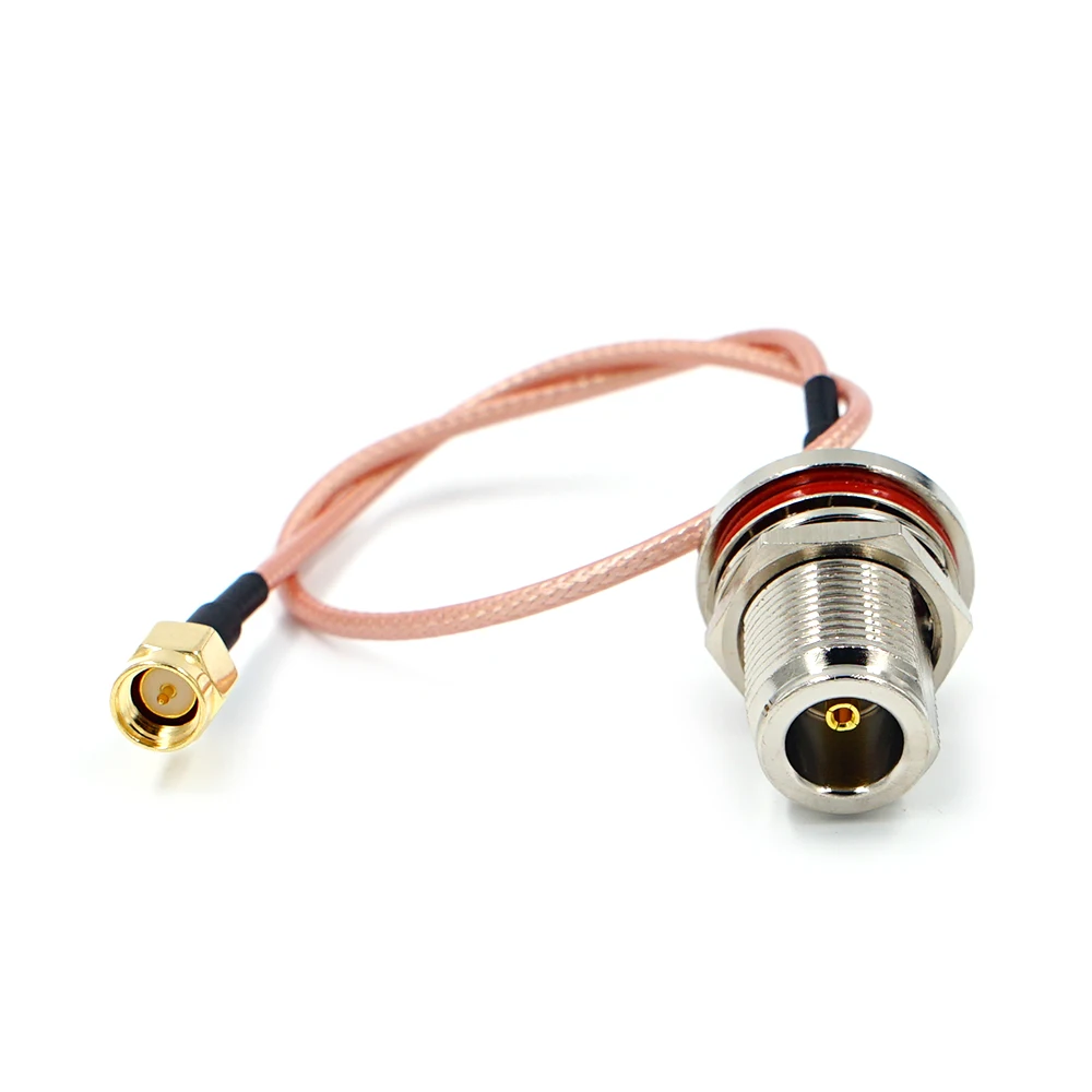 Enhanced RF Coaxial Pigtail Cable with N Female Bulkhead to SMA Male Connector