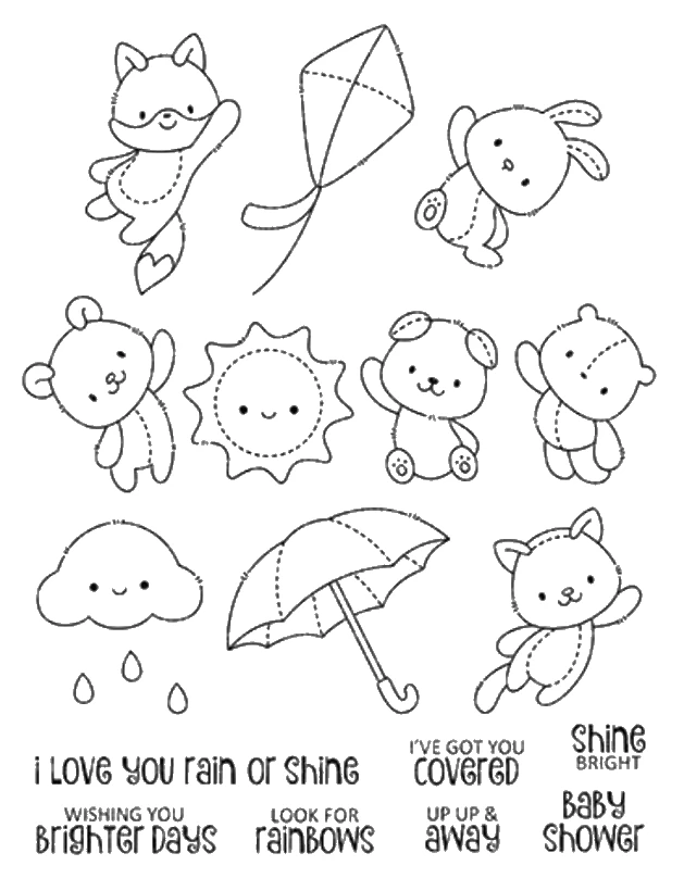 Kite Clear Timbri Scrapbook Paper Craft Clear Stamp Scrapbooking A0545