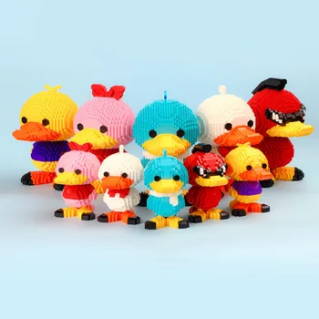 

700+PCS Balody Anime Cartoon Colorful Duckbill Micro Building Blocks Model Diamond Educational Brick Toys for Children Gifts