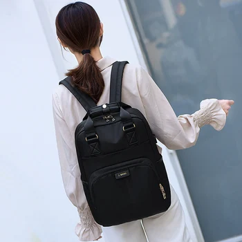 

Waterproof Laptop Backpack Female Fashion Girl Backpack 13.3 14 15.6 inch Back pack Women men Oxford cloth Black Pink