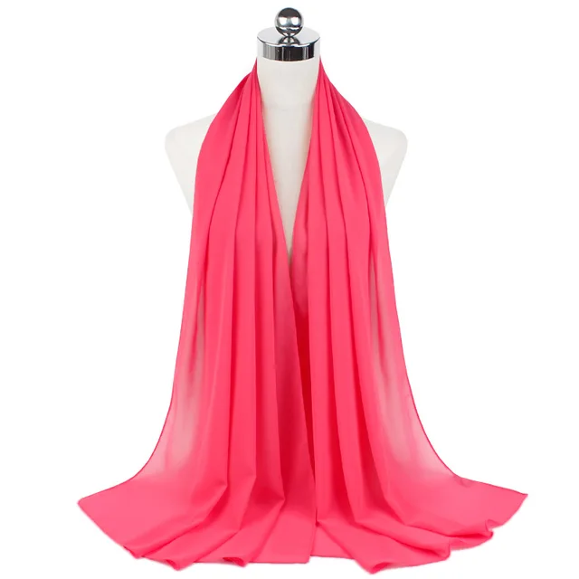 High Quality Good Stitching Stitch Plain Premium Heavy Chiffon Hijab Scarf Malaysian Women's Scarves Hijabs Long Shawl Shawls 43