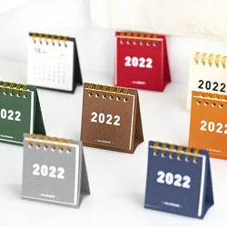 Calendrier de bureau de Style Simple, Mini calendrier de bureau, noir Orange, calendrier quotidien, planificateur de Table, Agenda annuel, organisateur, papeterie de décoration, 2022 