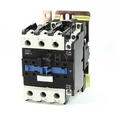 

CJX2-4011 DIN Rail Mount AC Contactor 3 Pole One NO 24V Coil 60A