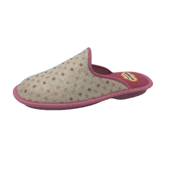 

Slipper for Home/Biorelax/Female/Instep Textile/Rubber Sole/