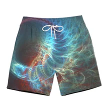 Летние Красочные 3d принт Забавный принт быстросохнущие Короткие штаны Harajuku мужские цветные Короткие штаны уличная одежда мужские шорты homme