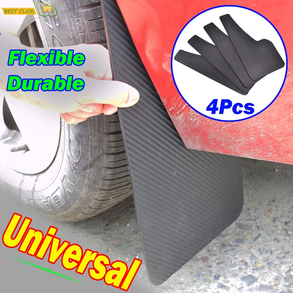

Front Rear 4Pcs 2pair Universal Mud Flap Flaps Splash Guards Mudguards Mudflaps Car Auto Van SUV Pickup Trucks Wheel Fender