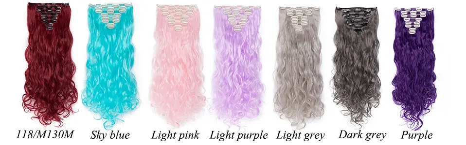 Snoilite 41 цвет волосы на заколках 1" 24" длинные волосы на заколках для наращивания натуральные синтетические волосы для женщин 180 г