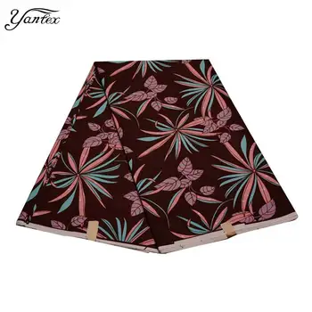 

YANTEX New Fashion Ankara African Wax Prints Fabric Tissus Patchwork 6 Yards/Bag Veritable Wax African Ankara Fabrics For Sewing