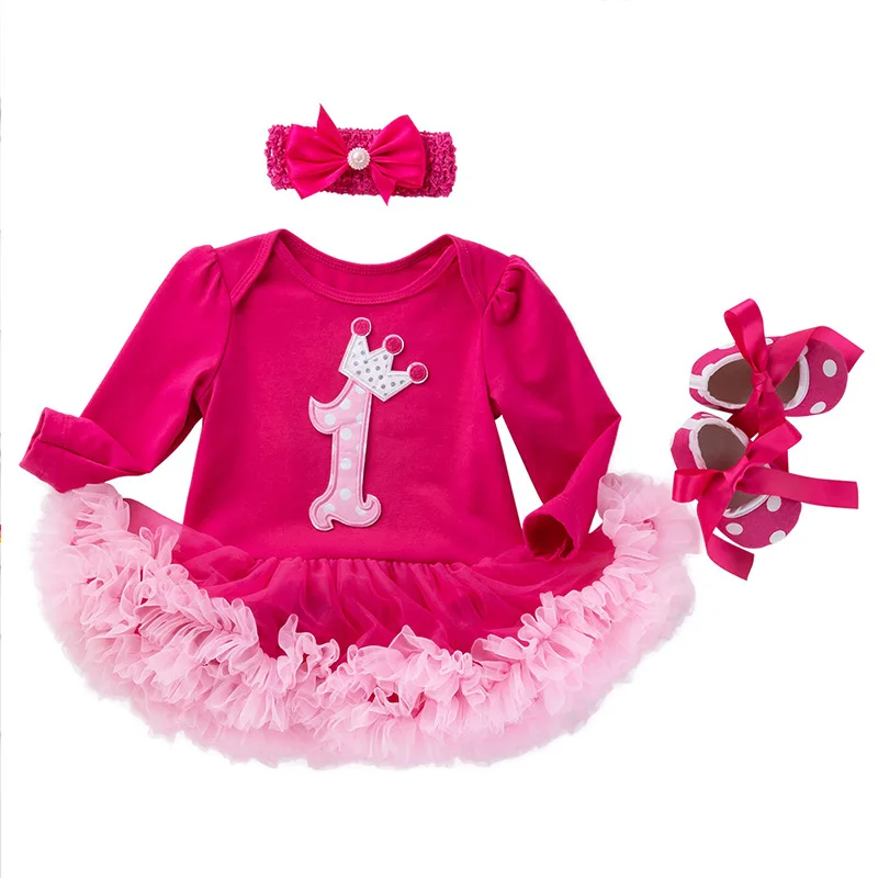 Милое Платье-комбинезон для новорожденных девочек; костюмы для первого дня рождения; синие рождественские комплекты «Супермен»; кружевной комбинезон-пачка; обувь с повязкой на голову - Цвет: Фиолетовый