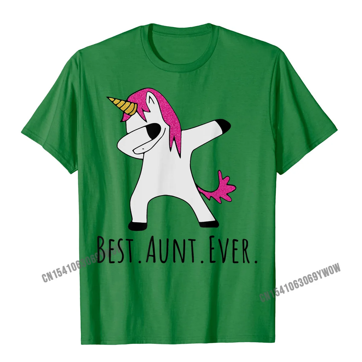 Round Neck Summer Cotton Man T Shirt Printed Short Sleeve Tops & Tees 2021 New Fashion Customized Tee Shirts Top Quality Best Aunt Ever Dabbing Unicorn T-Shirt__784 green