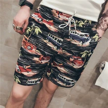 Zomer бордшорты Gedrukt Strand Korte Zwembroek Losse Trekkoord повседневные шорты Korte Broek Mannen Korte Homme