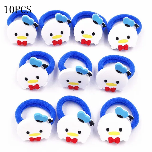 5-10pcs 10 шт., заколки для маленьких девочек с Минни и Микки, Мультяшные заколки для волос для детей, детские милые заколки для волос с котиком, аксессуары и клипсы для волос, резинки для волос - Цвет: 5-10pcs