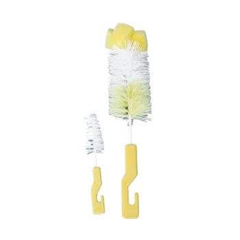 

Home Hook Style Handle Milk Milk Bottle Nipple clean brush 2 in 1