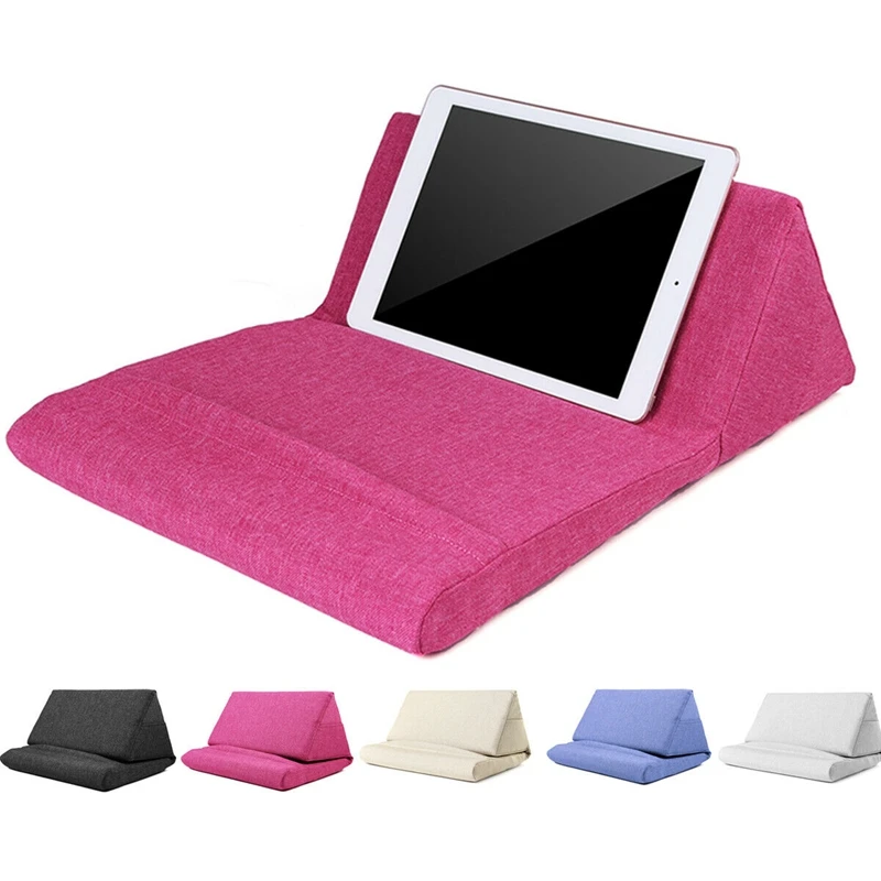 

Portable Laptop Tablet Pouch Storage Foldable Tablet Pillow for Ipad Stand Holder Foam Lap Rest Cushion Home Office