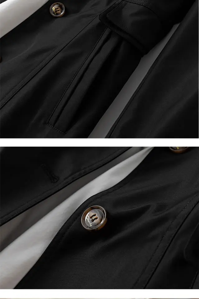 Тренч женский классический элегантный корейский стиль высокое качество карманы однобортный большой размер 5XL женские тонкие длинные пальто повседневные шикарные