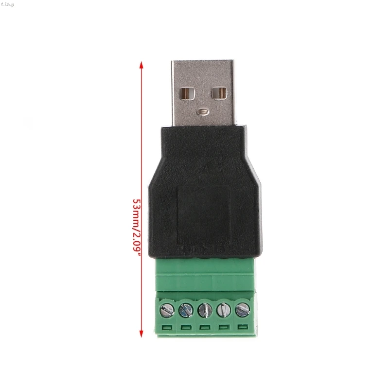 USB 2,0 Тип A мужской/женский до 5P винт ж/щит терминал разъем адаптера L29K