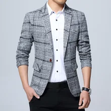 Антоний орицчи серый клетчатый мужской формальный приталенный пиджак роскошный вечерний Выпускной серый темно-синий хаки мужской костюм с блейзером пиджак костюм Homme