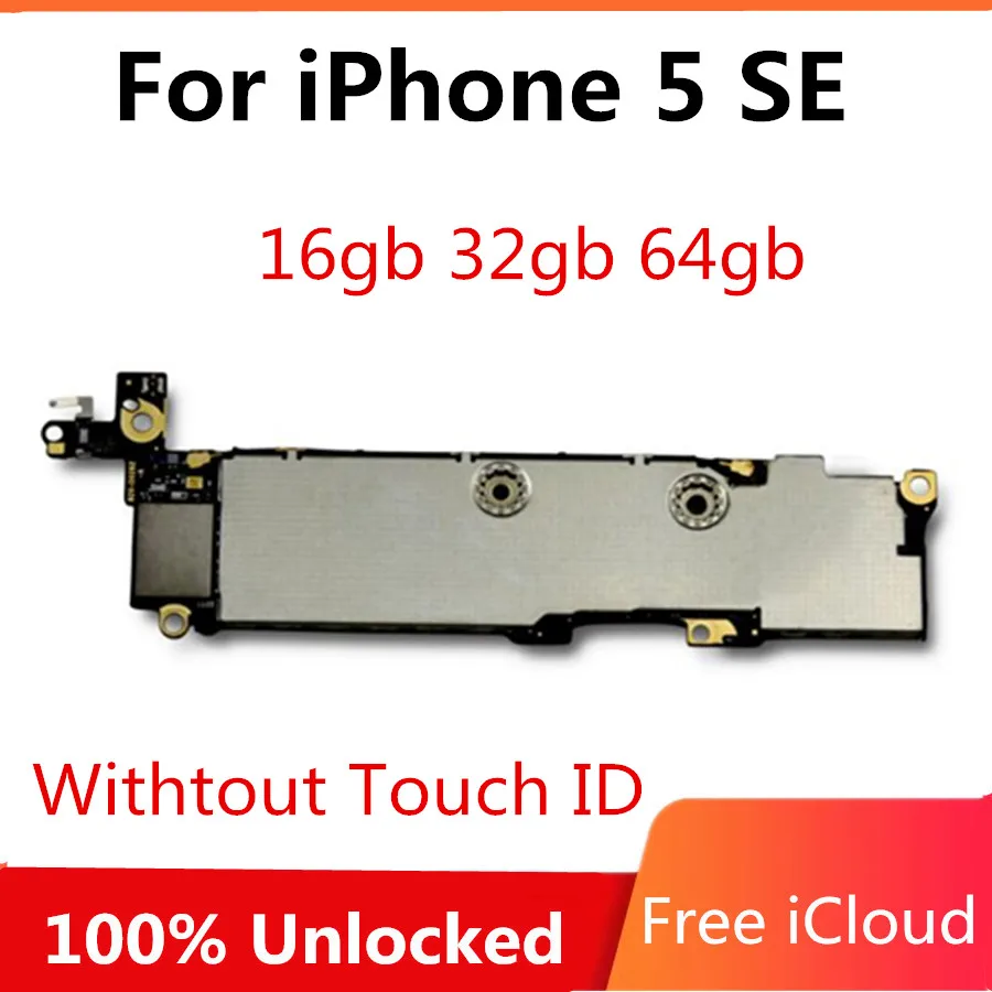 Заводская разблокированная материнская плата для iphone SE с/No Touch ID 16 ГБ 32 64 Гб