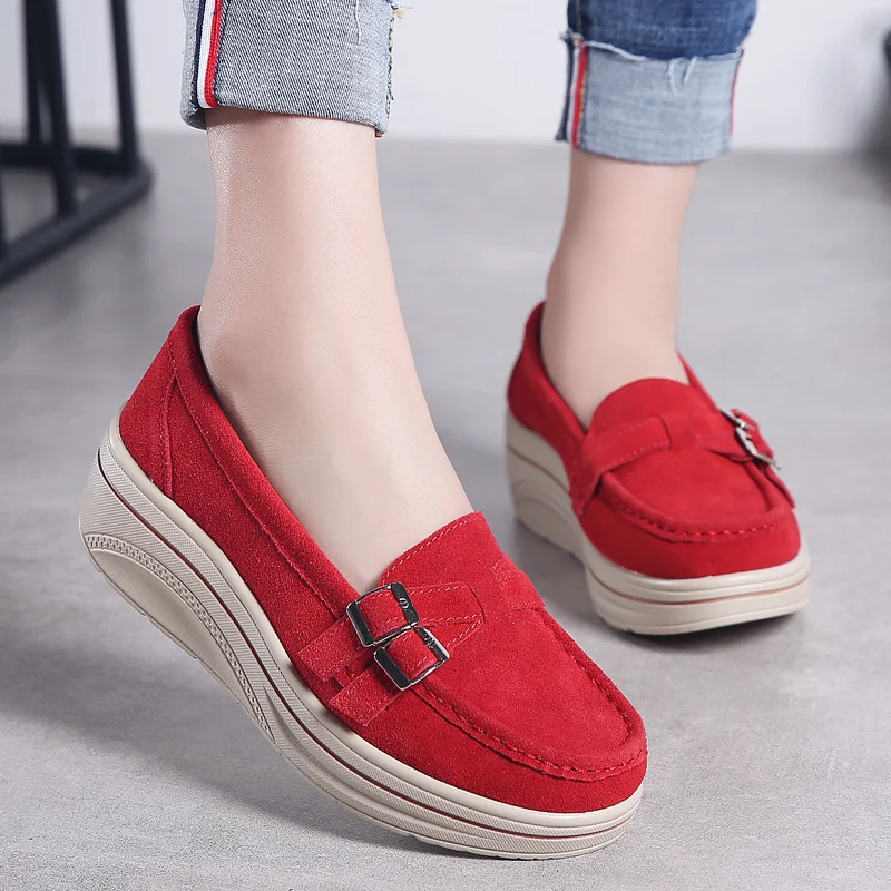 

Women Platform Shoes Flats Female Imter Women\x27s Moccasins High Quality Shoes Heels Women\x27s Slip\x2don Shoes Dropshipping