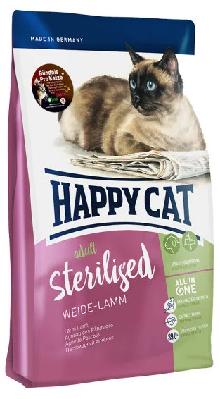 Сухой корм для кошек Happy Cat, Sterilised c ягненком, 0.3 кг