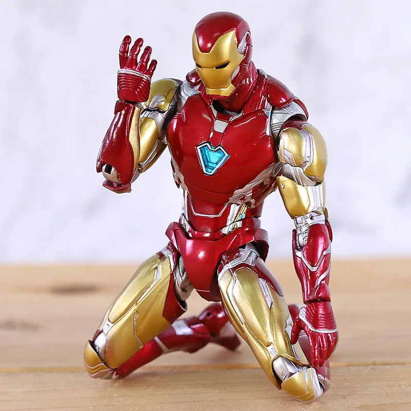 

Anime SHF Marvel Avengers 4 Endgame Iron Man MK85 Action Figure 16cm Mark 85 Model Toys Doll for Christmas Gift