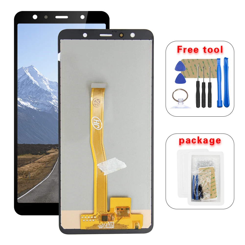 ЖК дисплей и дигитайзер сенсорного экрана в сборе для Samsung Galaxy A7 2018 A750 A750F A750FN A750G